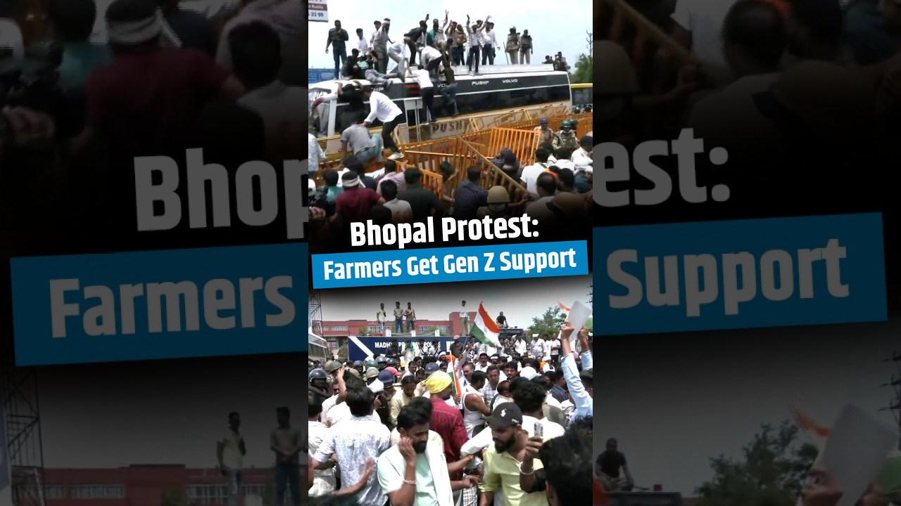 Bhopal Farmers Protest Grows, Gen Z Joins Movement