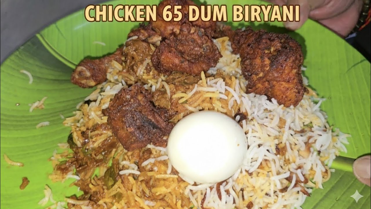 Chicken sixty five Dum Biryani