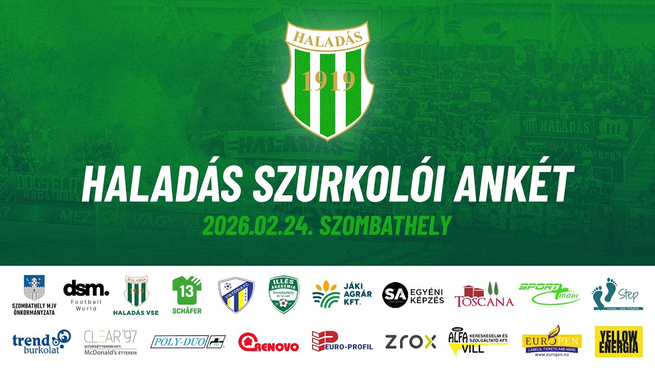Halad&aacute;s szurkol&oacute;i ank&eacute;t 2026.02.24.