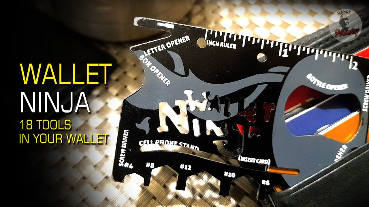 Wallet Ninja 18-in1 Tool in Your Wallet #walletninja