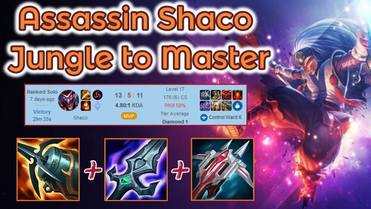 Tank Shred Shaco Diamond 1 Ranked - S12 [League of Legends] Full Gameplay - Infernal Shaco