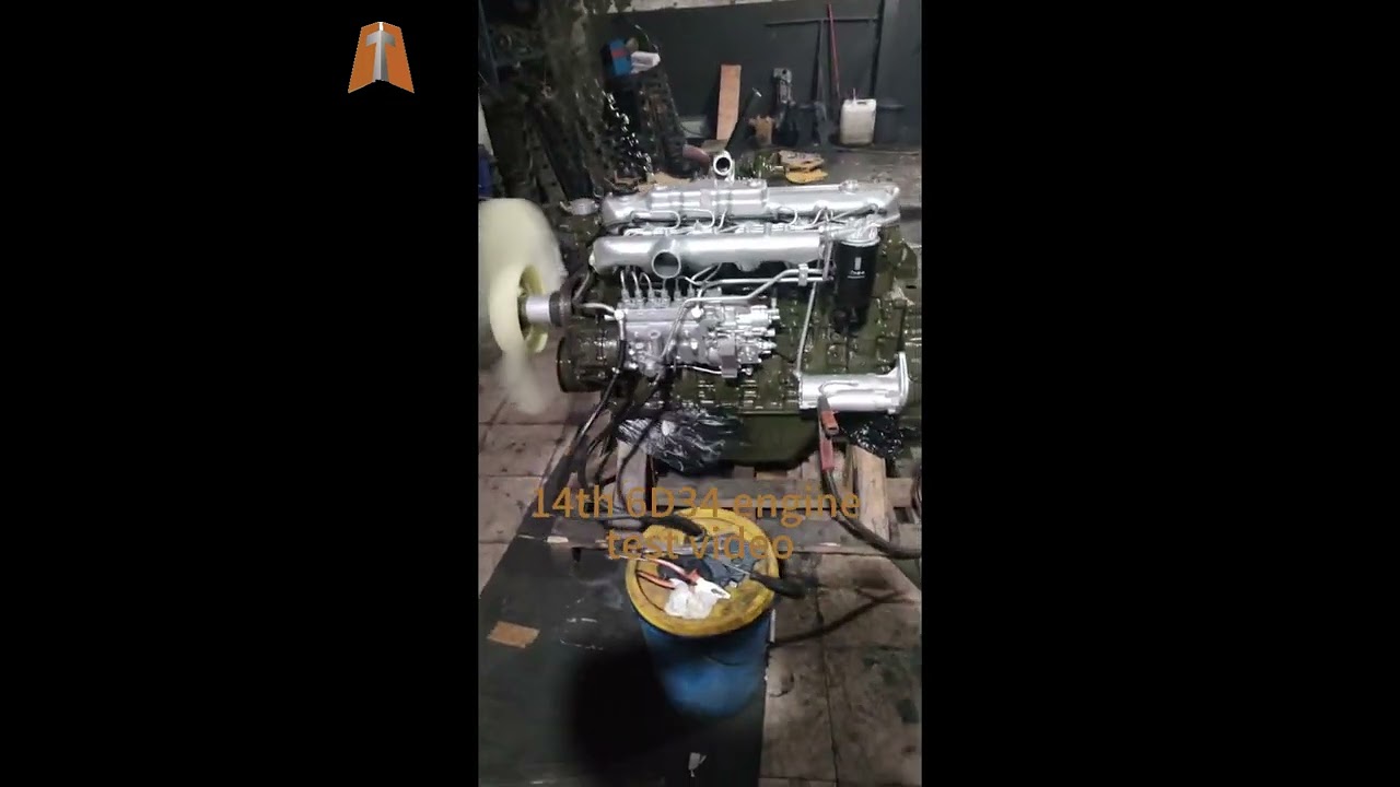 https://www.honourtime-parts.com/ 14th 6D34 Engine assy test video