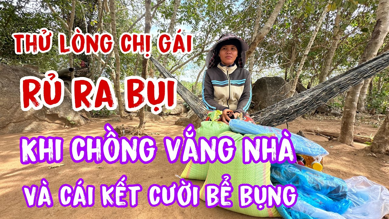 Chồng đi làm xa .chị gái xinh đẹp sống 1 mình trong rừng..phản ứng khi gặp trai lạ vào nhà…!
