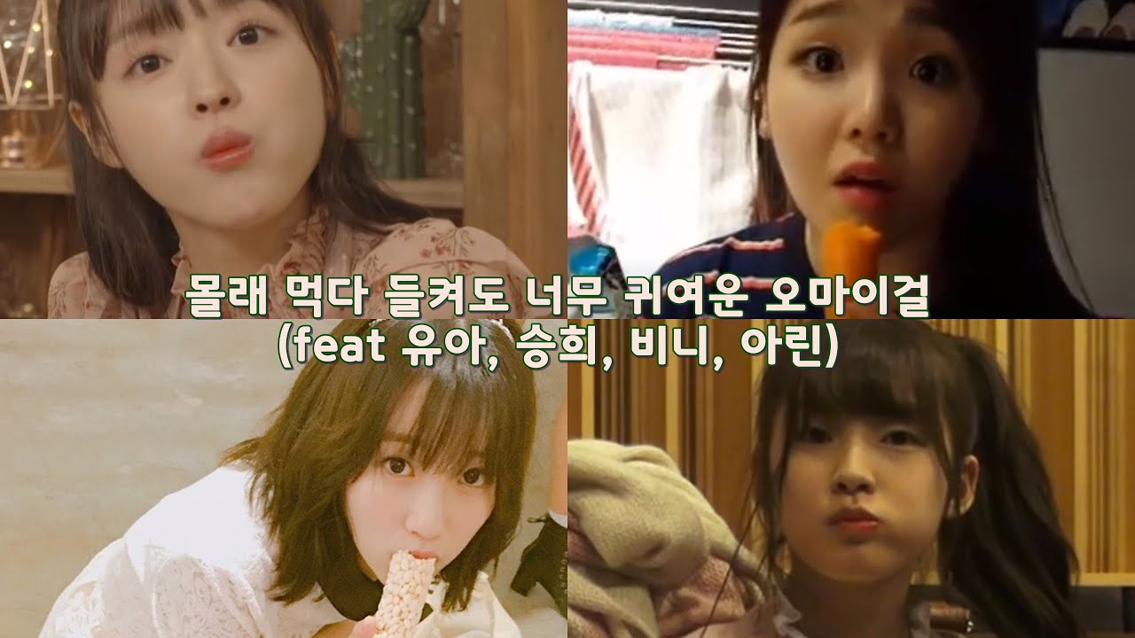 몰래 먹다가 들켰을때도 너무 귀여운 오마이걸 (feat.샤씅빈린)