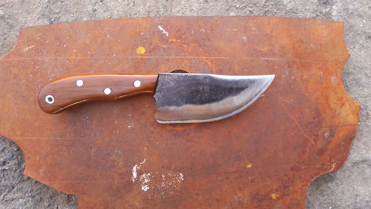 Faca Artesanal estilo coreadeira Áço Carbono 3mm de Disco Arado cuchillo hecho a mano