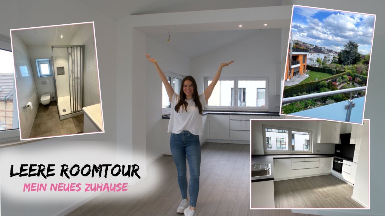 Leere ROOMTOUR - Mein NEUES ZUHAUSE 🏠🔑 | Pia Pietsch