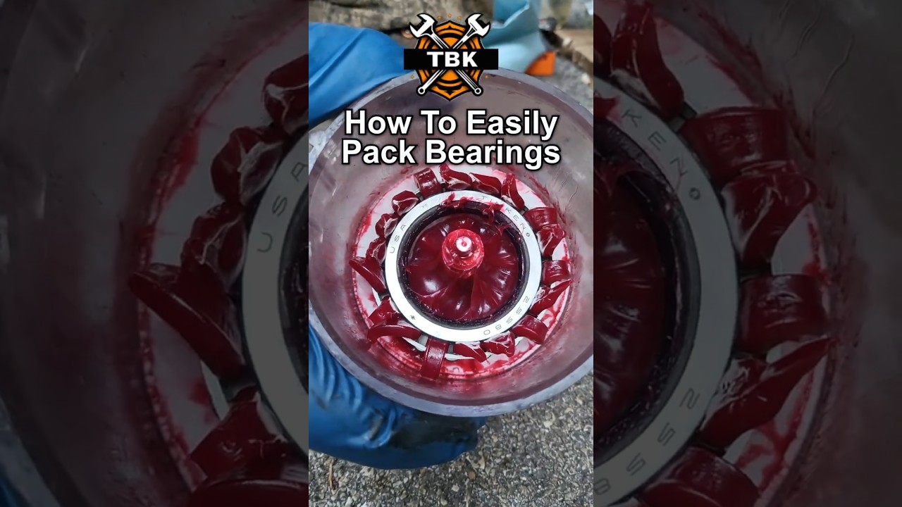 This Lisle Bearing Packer Makes Greasing Bearings SO Easy! #Shorts
