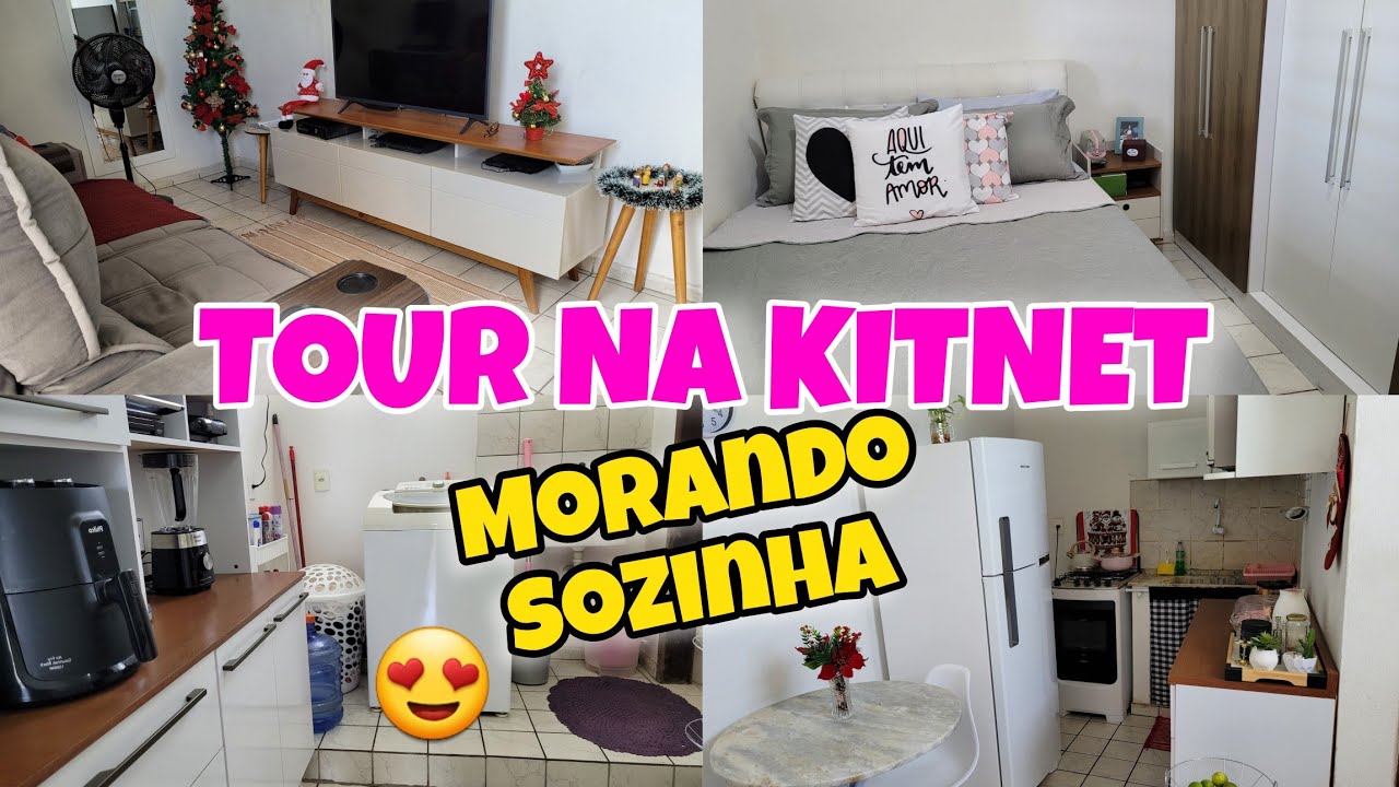 TOUR PELA KITNET ALUGADA ♡ MORANDO SOZINHA 🙌😍