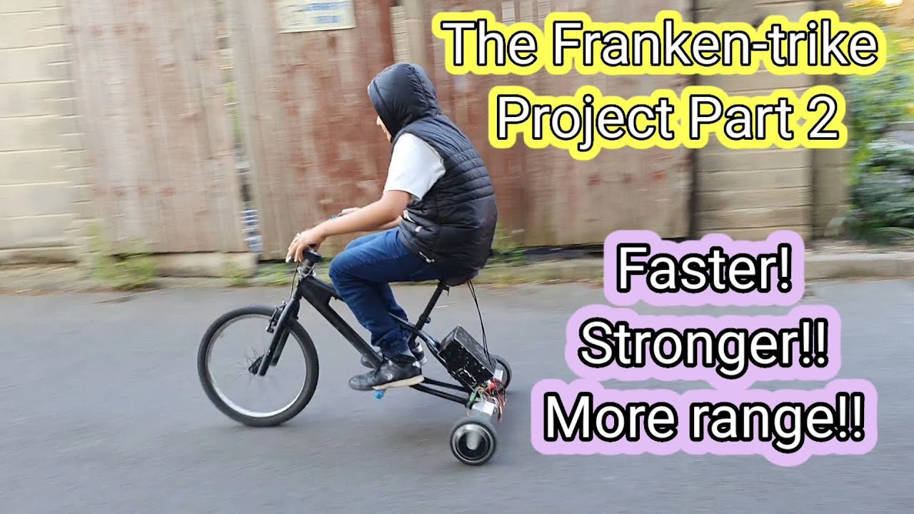 Проект Franken-trike, часть 2 — самодельный трёхколёсный велосипед с моторами Segway Hoverboard 3...