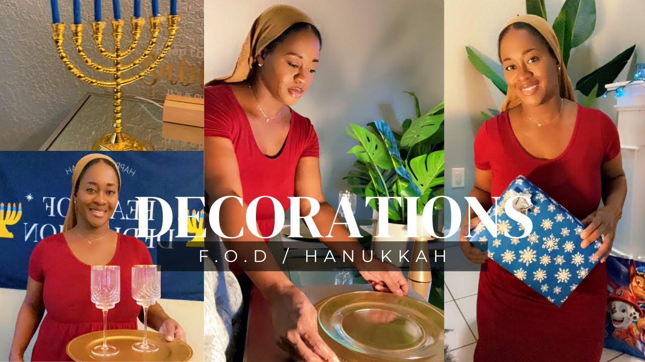 VLOG:  Feast of Dedication Decorations | Clean & Decorate with me for Hanukkah
