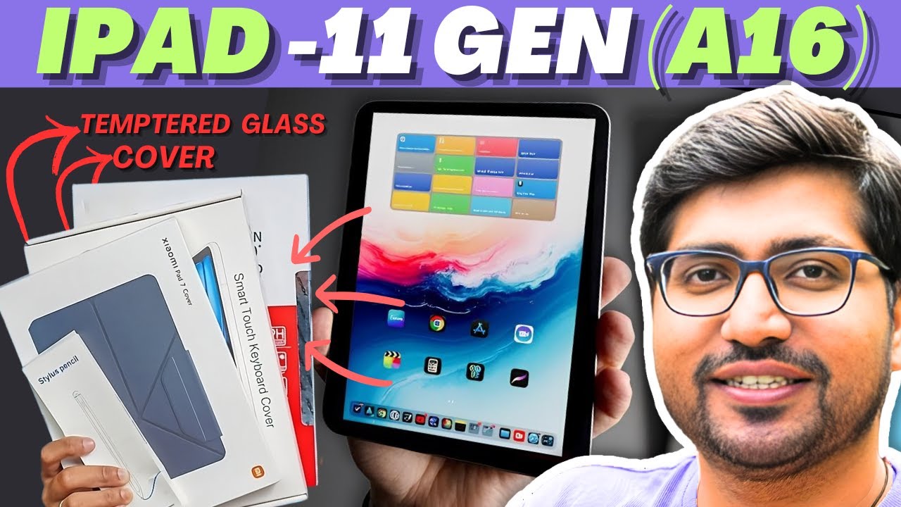 Best Accessories for iPad (A16) 11th Gen/ 10th Gen! Tempered Glass, Cover, Stylus, Keyboard & Mouse!