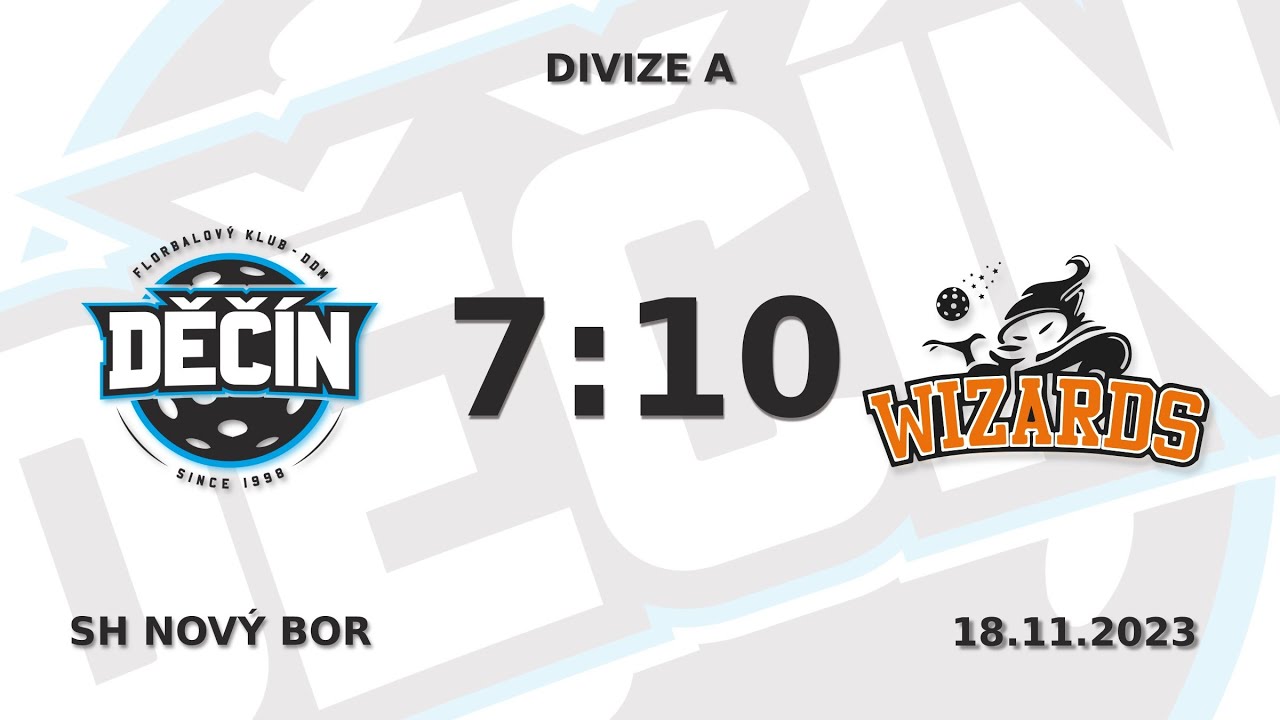 Sestřih utkání DIVIZE A Děčín vs. Wizards Praha