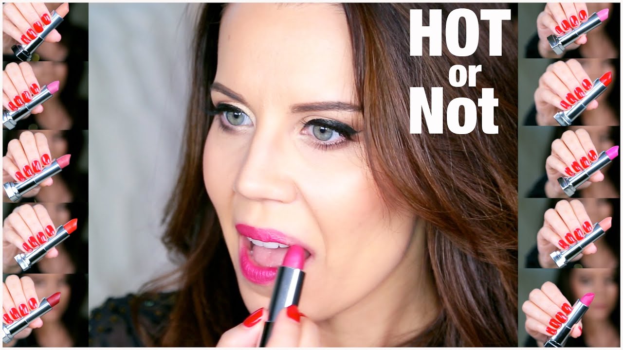 MAYBELLINE MATTE LIPSTICK COLLECTION (Try On + Swatches) | Hot or Not