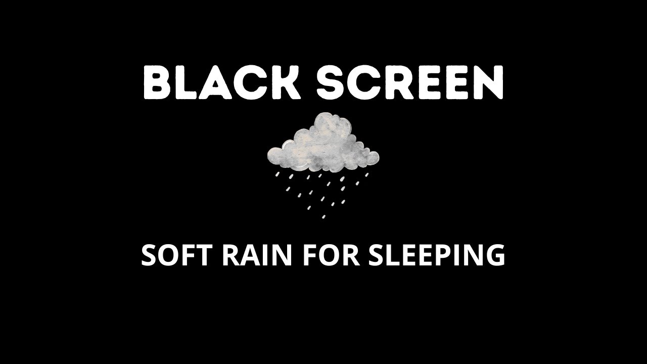 Rain Sound for Sleeping Black Screen I Sleep Fast wiht Soft Rain Sound I No Ads
