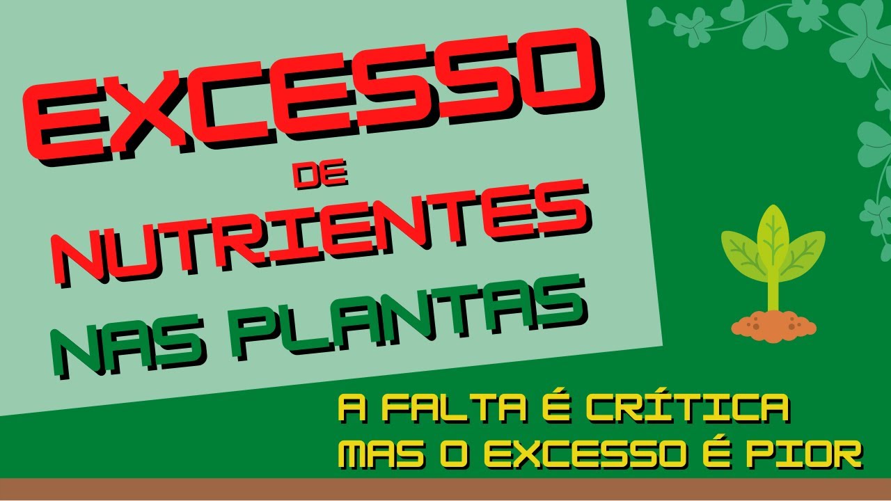 Excesso de Nutrientes nas Plantas