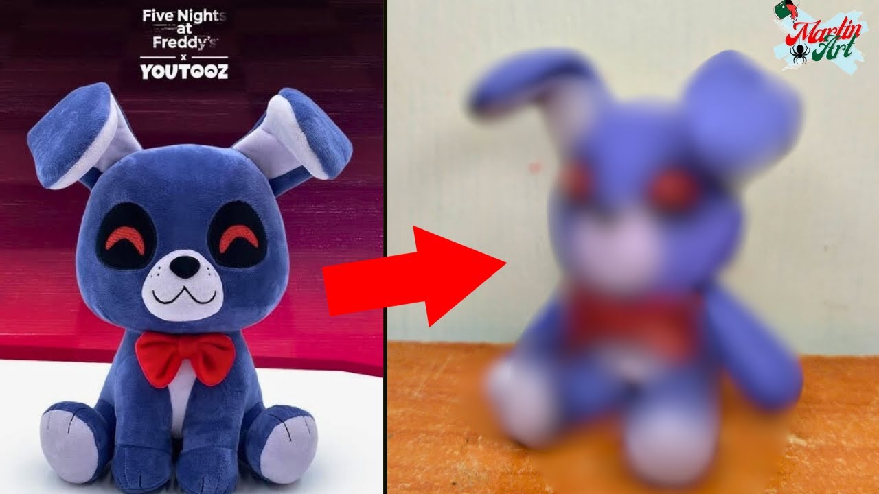 Como hacer a BONNIE THE BUNNY 🐰FIVE NIGHTS AT FREDDY'S en Plastilina 🎨