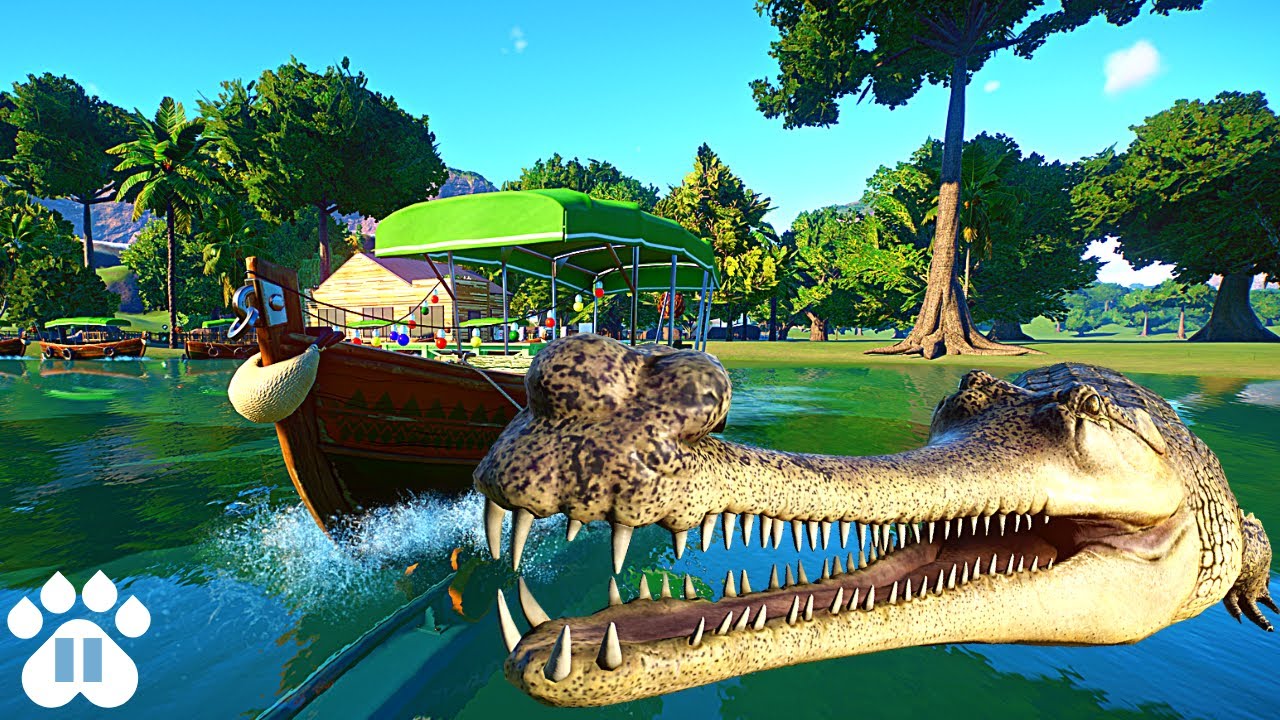 Adding a Riverboat Tour Gharial Habitat to our Eco-Zoo | Planet Zoo Franchise Mode Ep29