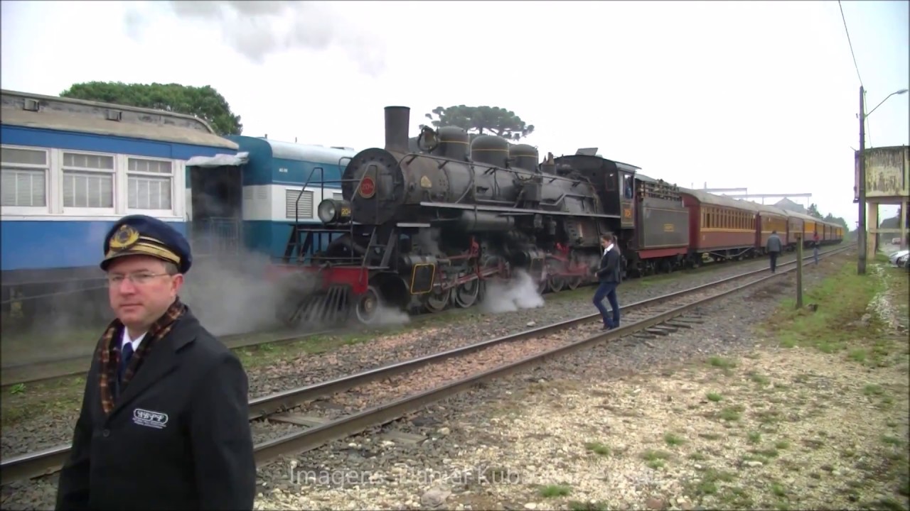 No trem da ABPF na Lapa/PR