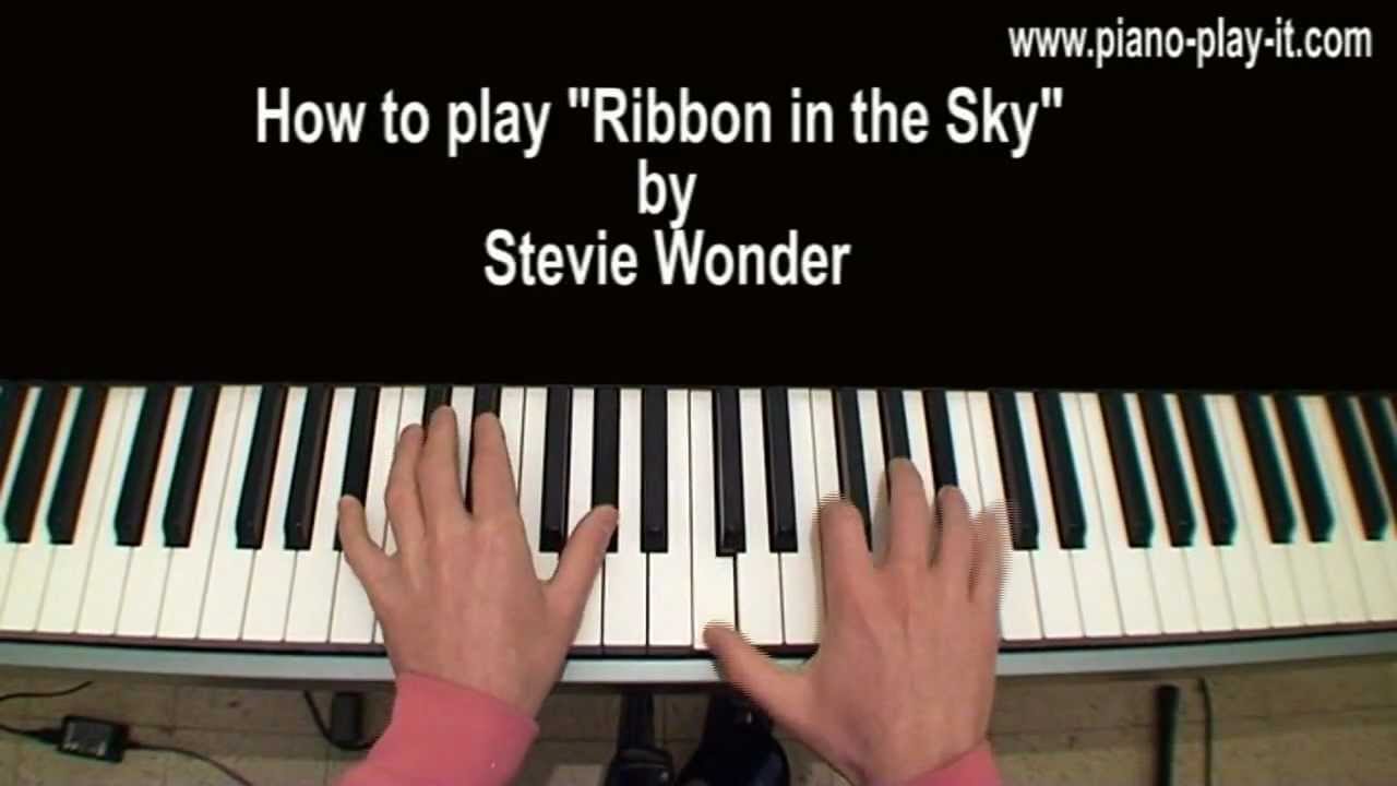 Ribbon in the Sky Stevie Wonder Piano Tutorial