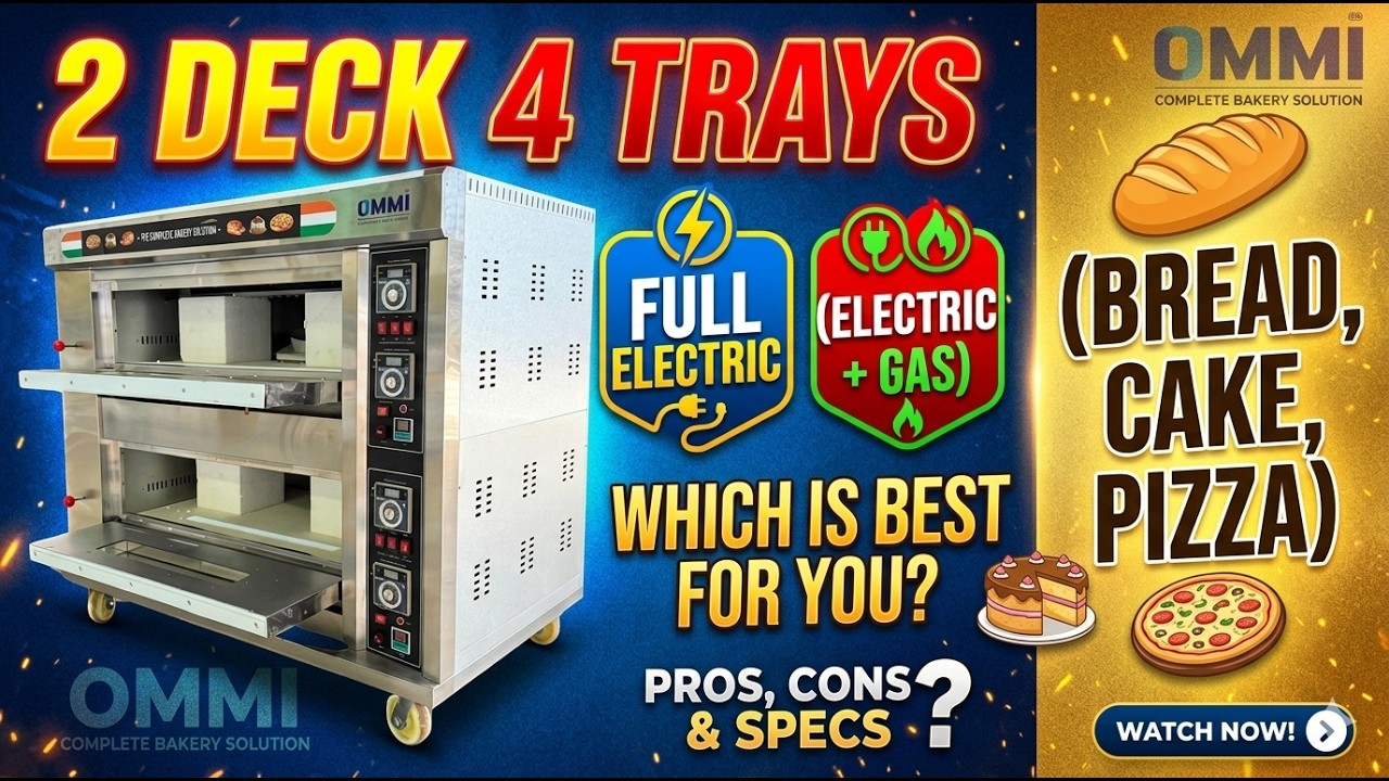 2 Deck 4 Tray Oven की पूरी जानकारी | किस Comapny से oven लेना चाहिये | #bakery #oven