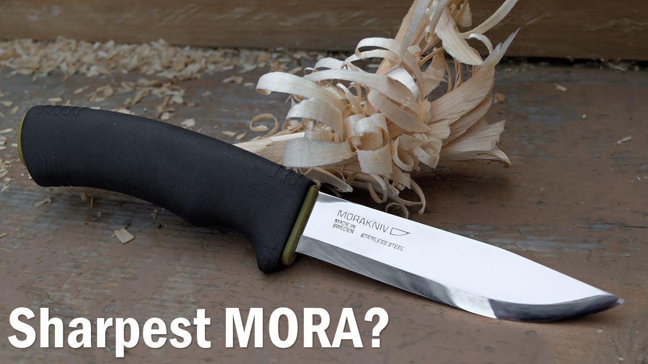 WORLDS SHARPEST MORA? - How to sharpen a Mora Bushcraft (Scandi)