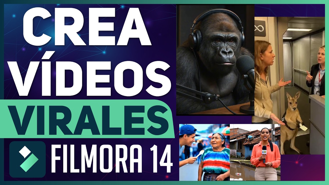 Crea Videos VIRALES con IA en Filmora 14 (¡Fácil y Rápido!)