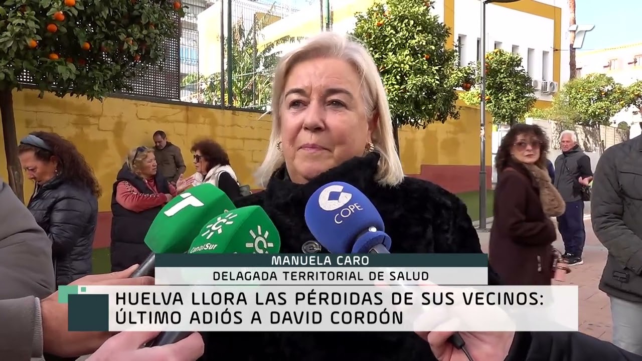 Huelva llora las pérdidas de sus vecinos: último adiós a David Cordón