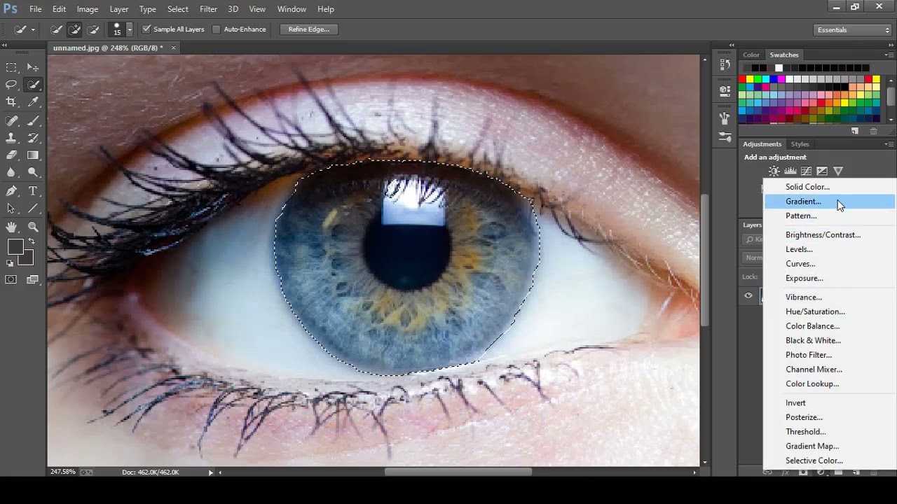 How to change eye color in photoshop realistic tutorial 2026
