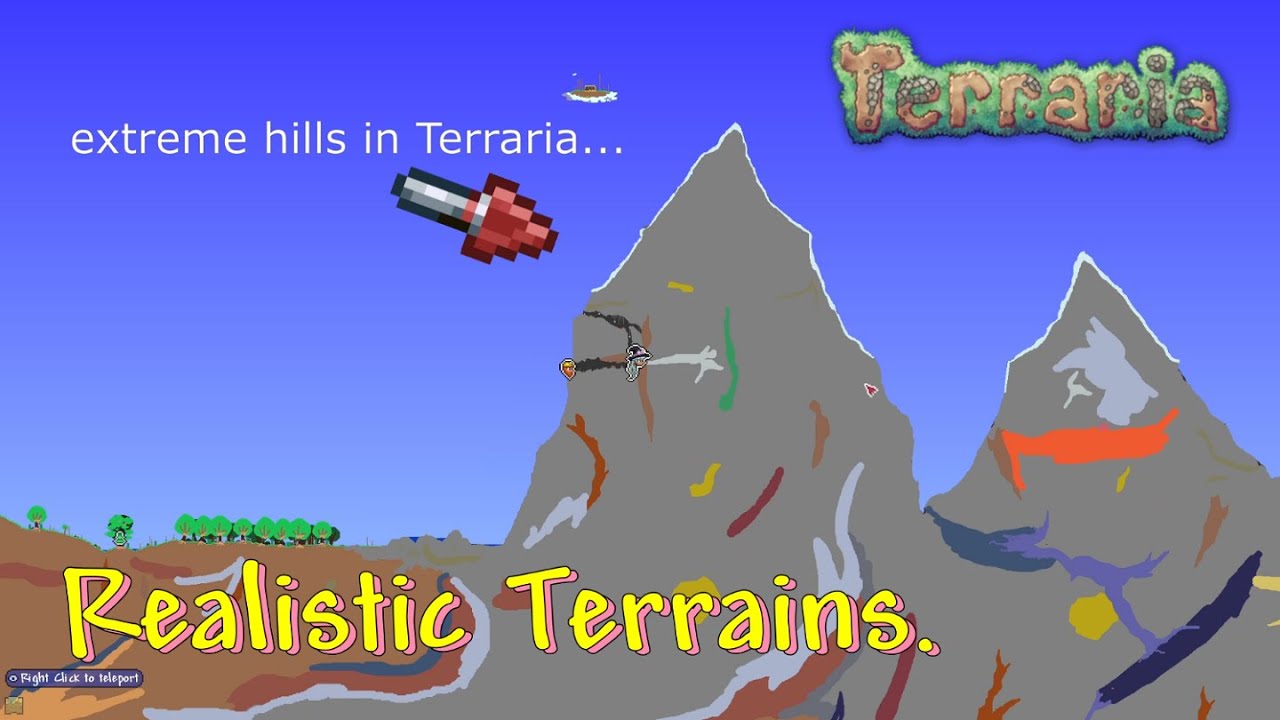 Terraria + Realistic Terrain = Realistic Terraria?! (not really...)