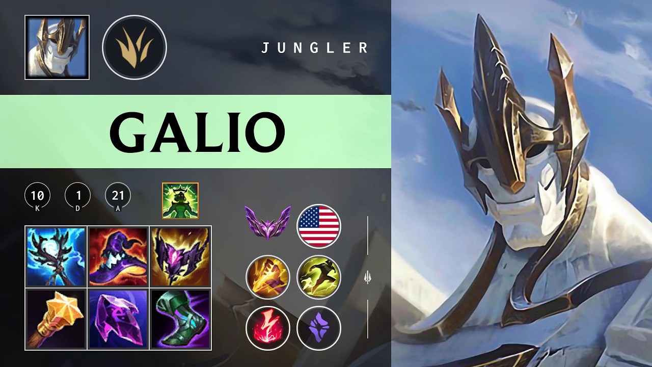 Galio Jungle vs Xin Zhao - NA Master Patch 26.05