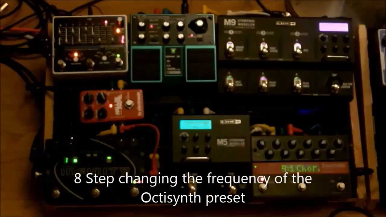 EHX 8 Step Sequencer Demo with Eventide, Line 6 and Boss pedals and Instructional Vid