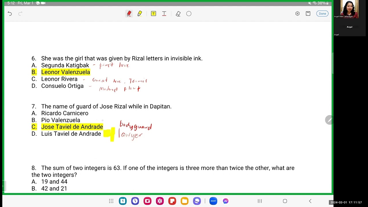 LCTC | FINAL COACHING | GENERAL EDUCATION | MARCH LET 2024