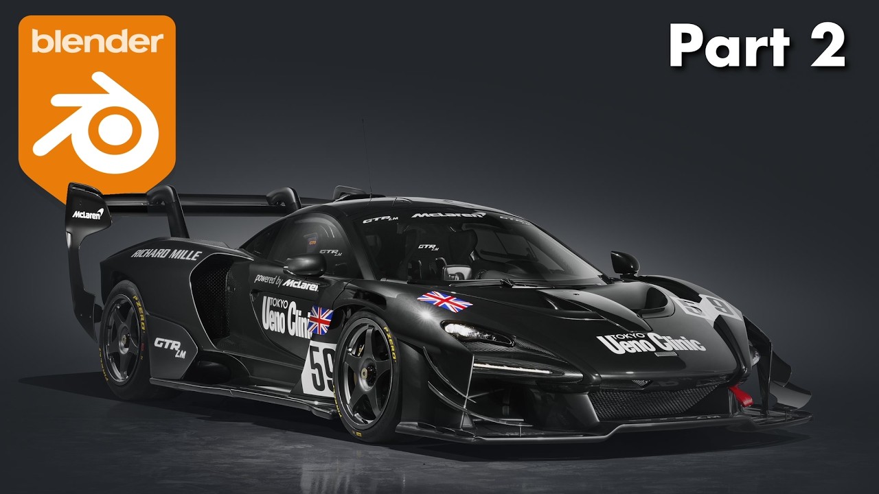 How to Model Complex Car Details in Blender | Mclaren Senna GTR Modelling series Part 2
