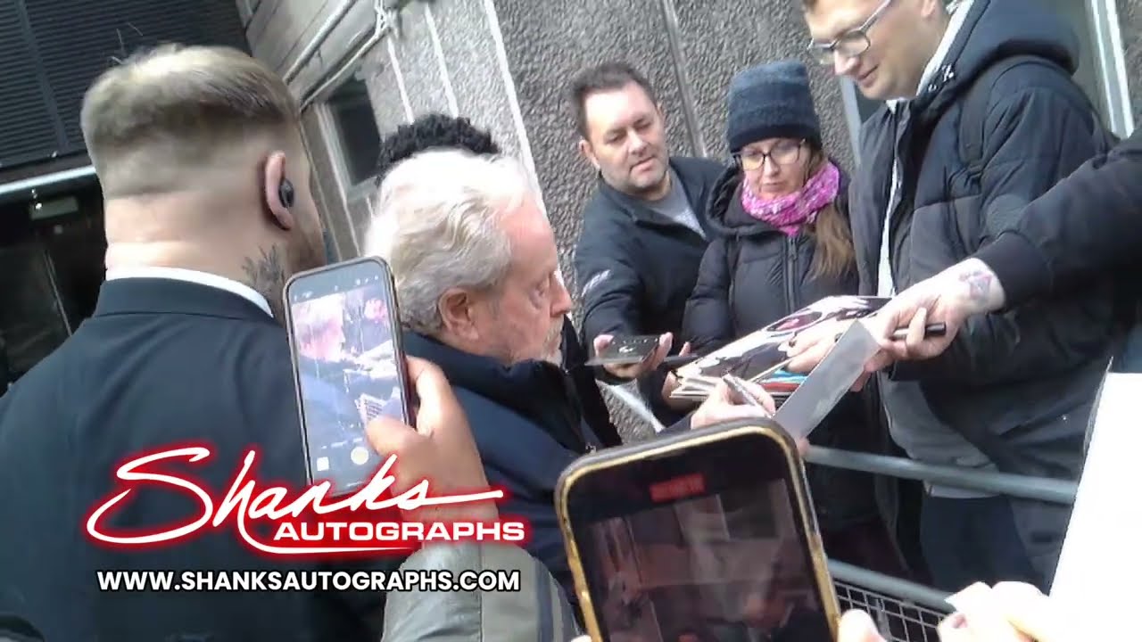 Sir Ridley Scott iconic movie director alien, blade runner Signing Autographs London