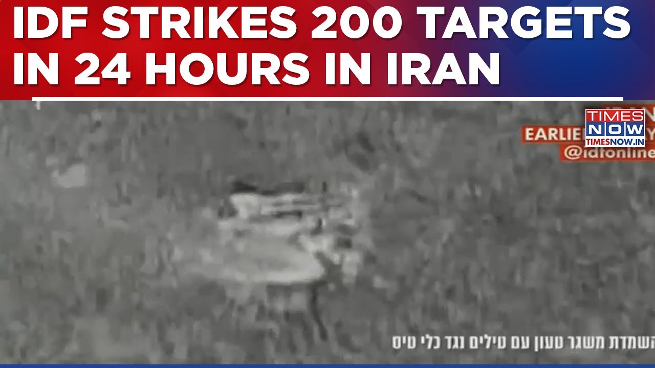 Israel Pounds Iran With 200 Strikes;  Attacks Ballistic Missiles, Launchers, Defence Systems, Watch!