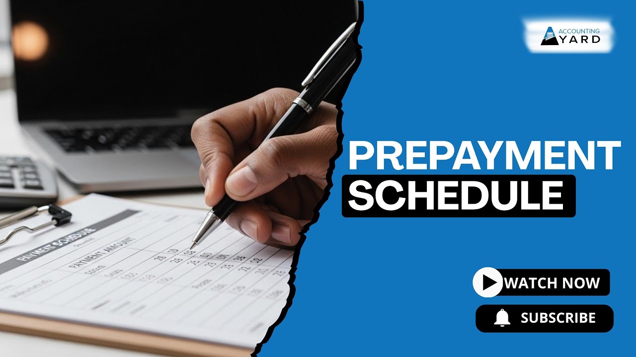 Prepayment schedule