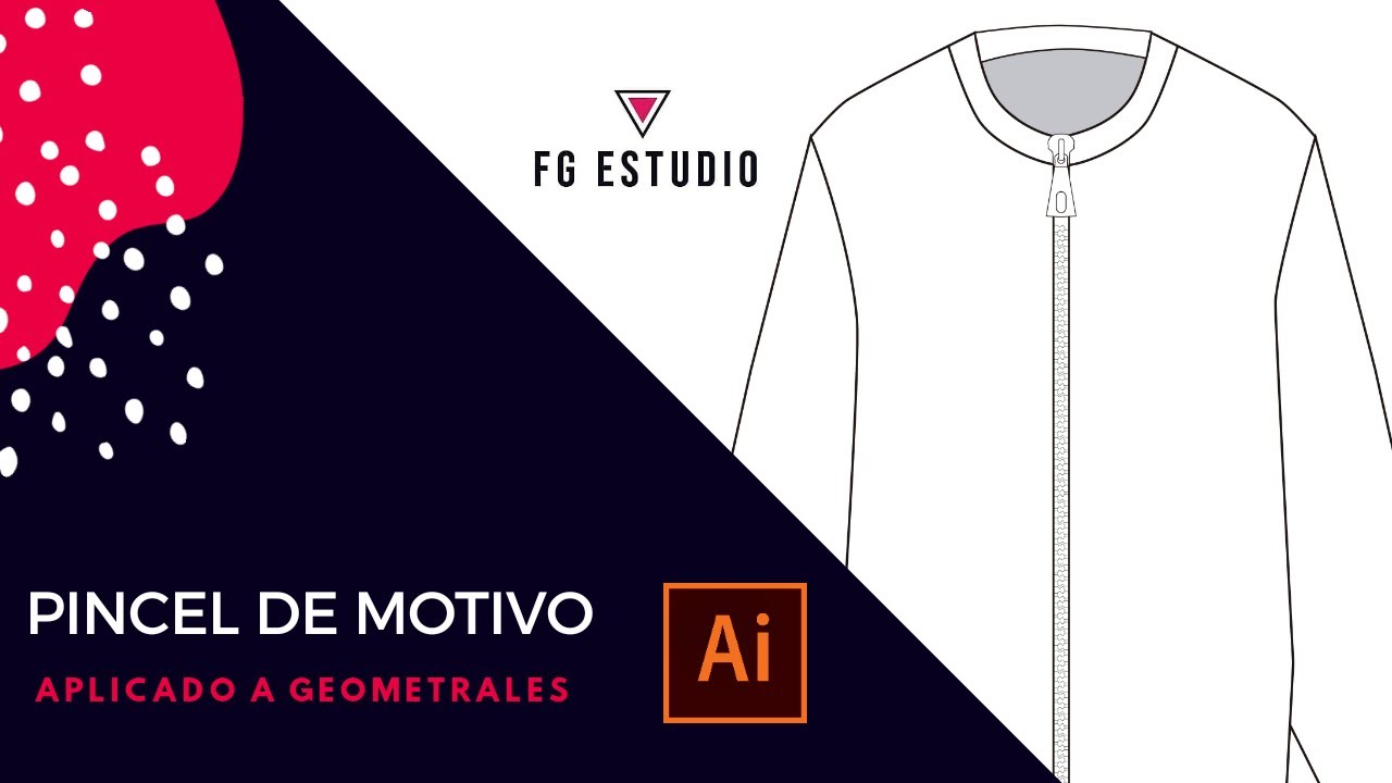 Pincel de Motivo | Cómo dibujar cierres (cremalleras) de un geometral en Illustrator