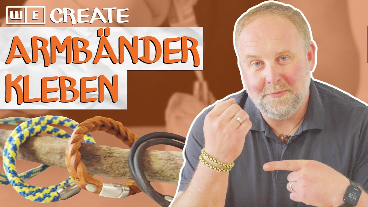 DIY Armband aus Paracord oder Leder | Schmuck selber gestalten | Magnetverschluss kleben | WE create
