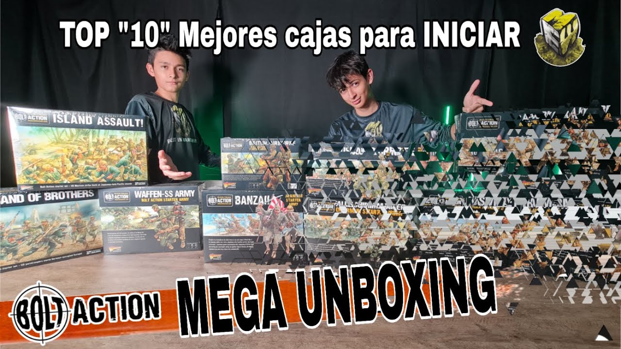 BOLT ACTION: (TOP 10 MEJORES CAJAS DE INICIO O ESTARTERS PARA EMPEZAR) MEGA UNBOXING REVIEW, ESPAÑOL