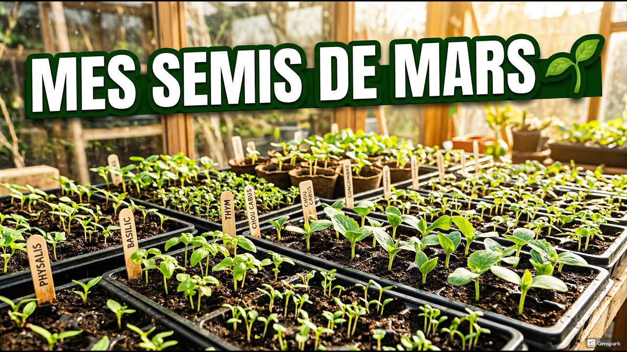 Mes Semis de Début Mars | 10 Plantes Potagères & Aromatiques à Semer Maintenant !