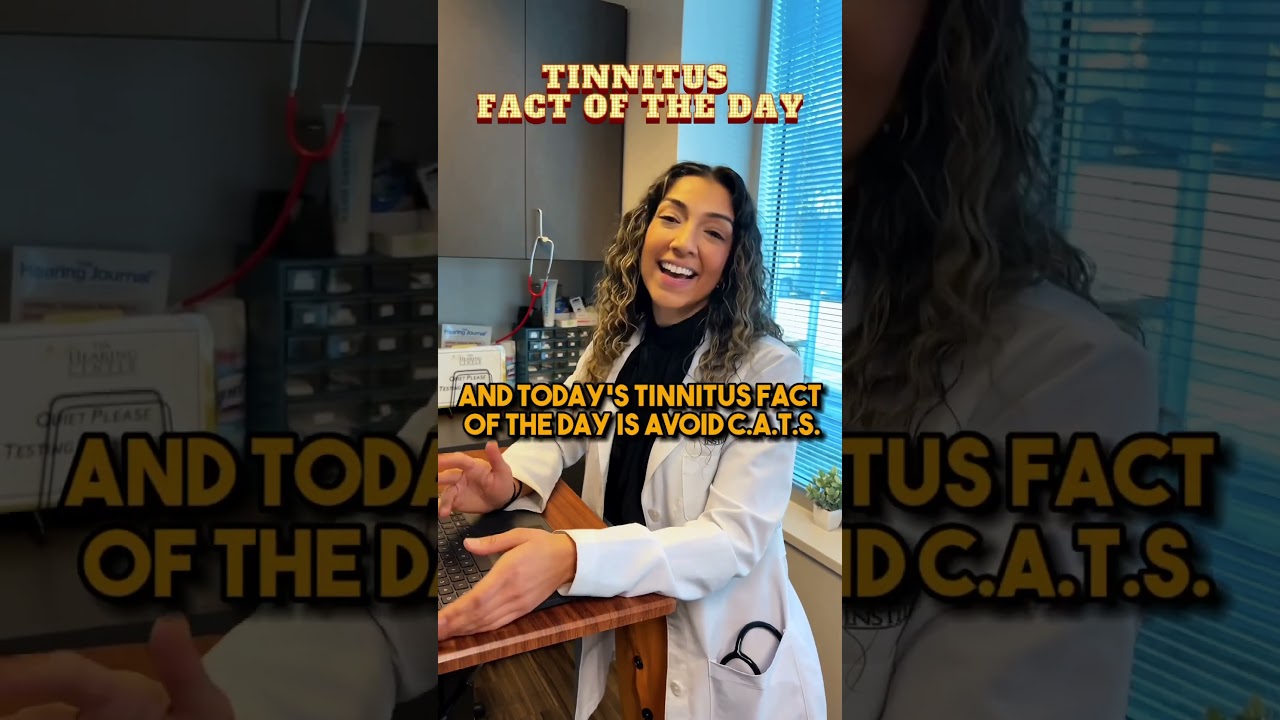 Today's tinnitus tip of the day: avoid C.A.T.S. 🐈 Avoid CAFFEINE, ALCOHOL, TOBACCO, and SALT.