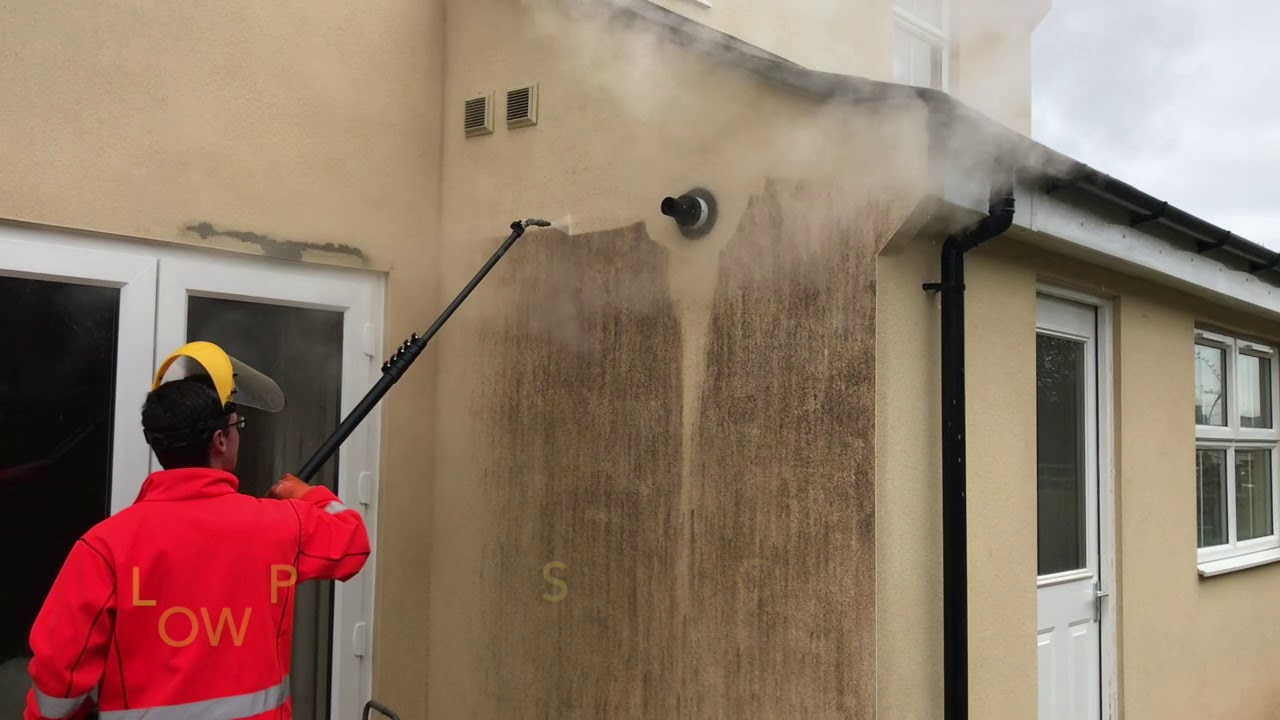 Render cleaning Somerset, K-rend clean, steam cleaning, kerb appeal restoration. Subscribe for more