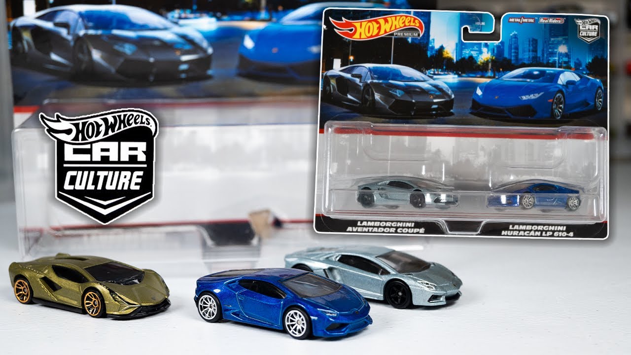 Hot Wheels Car Culture 2022 Lamborghini 2 Pack Mix E