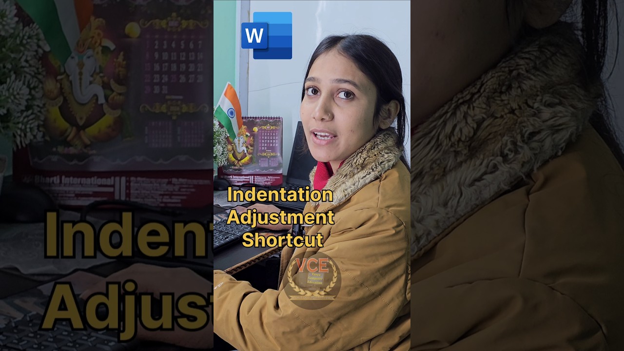 MS word indentation problem solution  #msword #mswordtips #computer #shorts #vanyaclasses