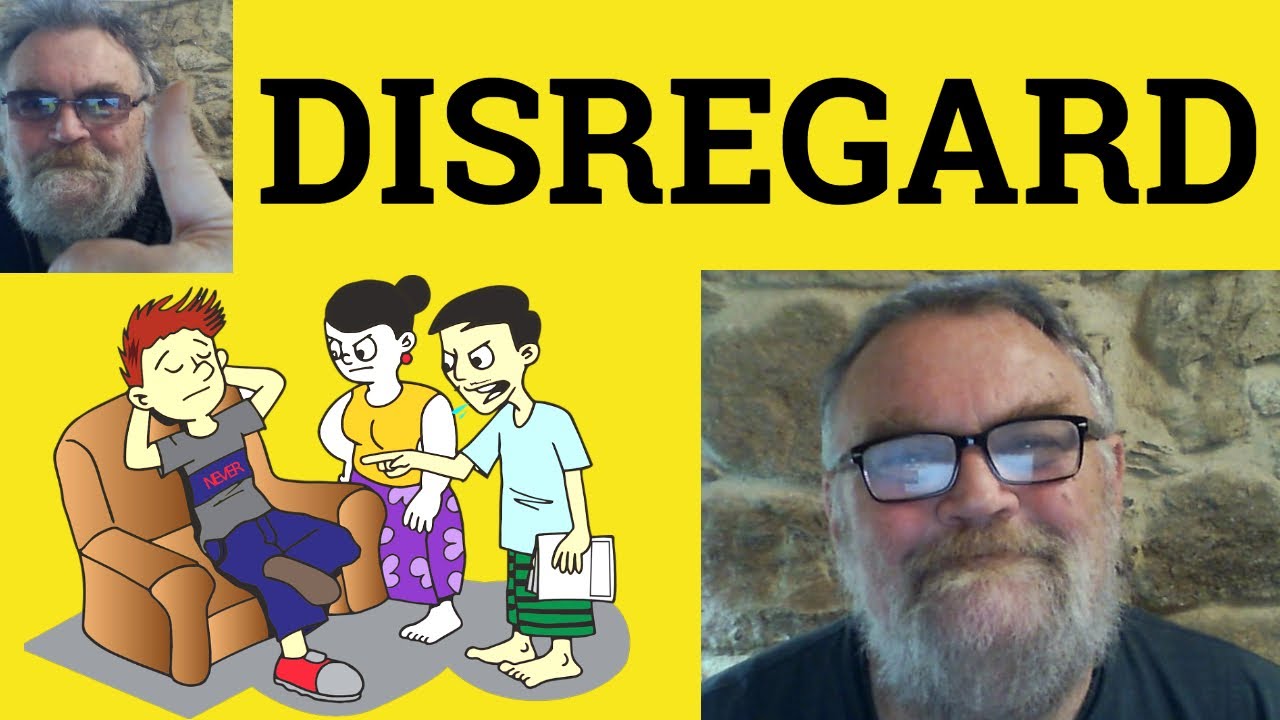 😎 Disregard Meaning - Disregard Examples - Disregard Definition - Disregard