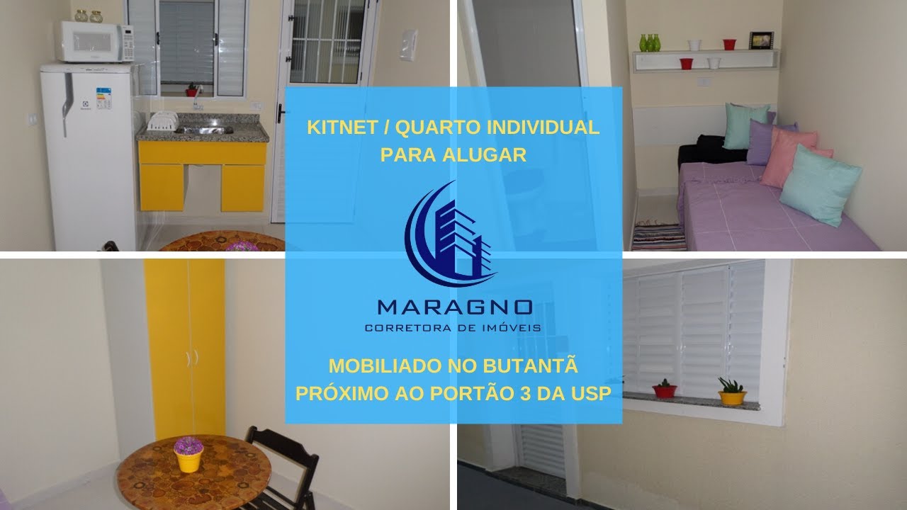 Kitnet / Quarto Individual para Alugar no Bairro do Butantã próximo ao Portão 3 da USP P3