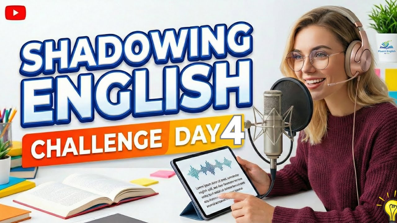 DAY 4 of 31 Day English Speaking Challenge Shadowing English Speaking Practice | English Podcast