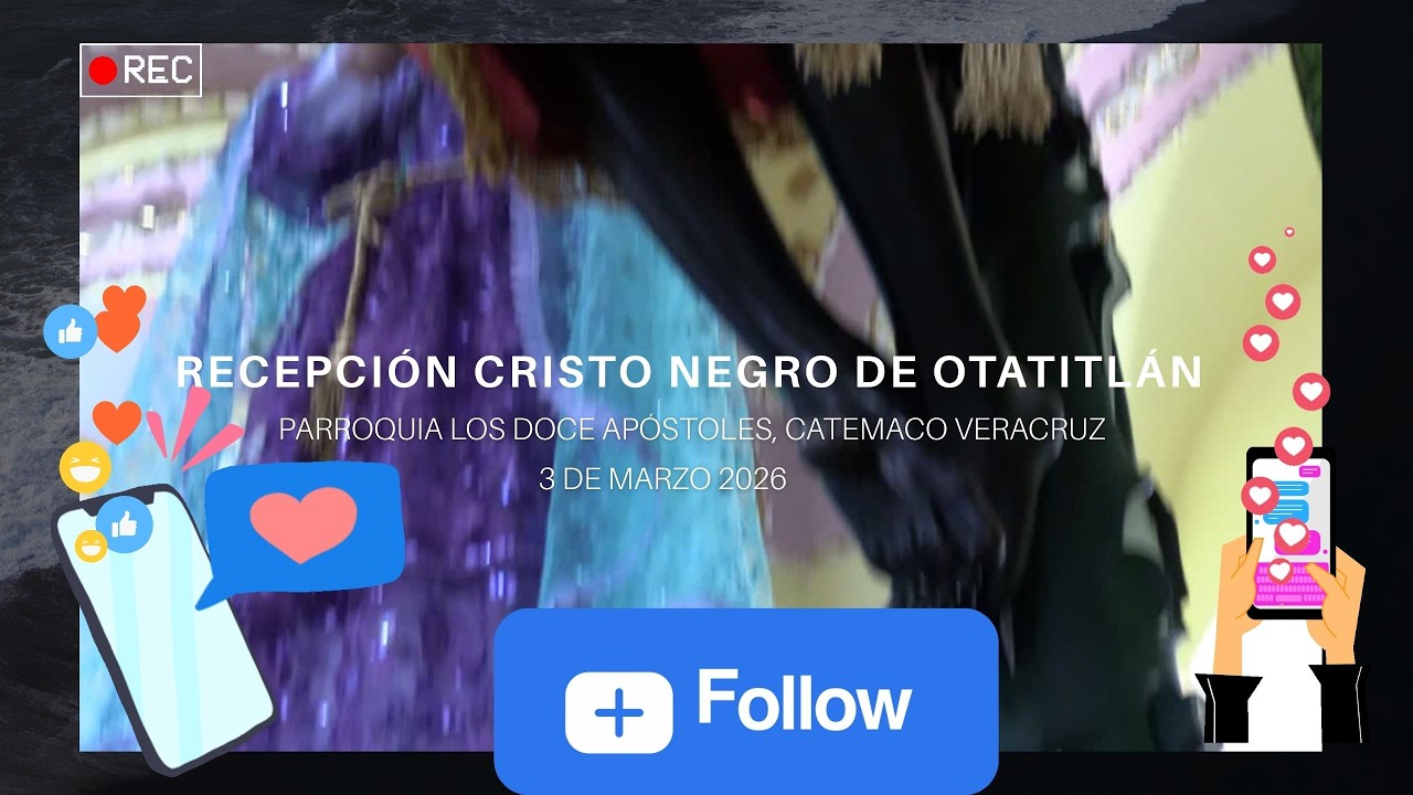 Asi reciben al Cristo Negro de Otatitlán en Catemaco Veracruz