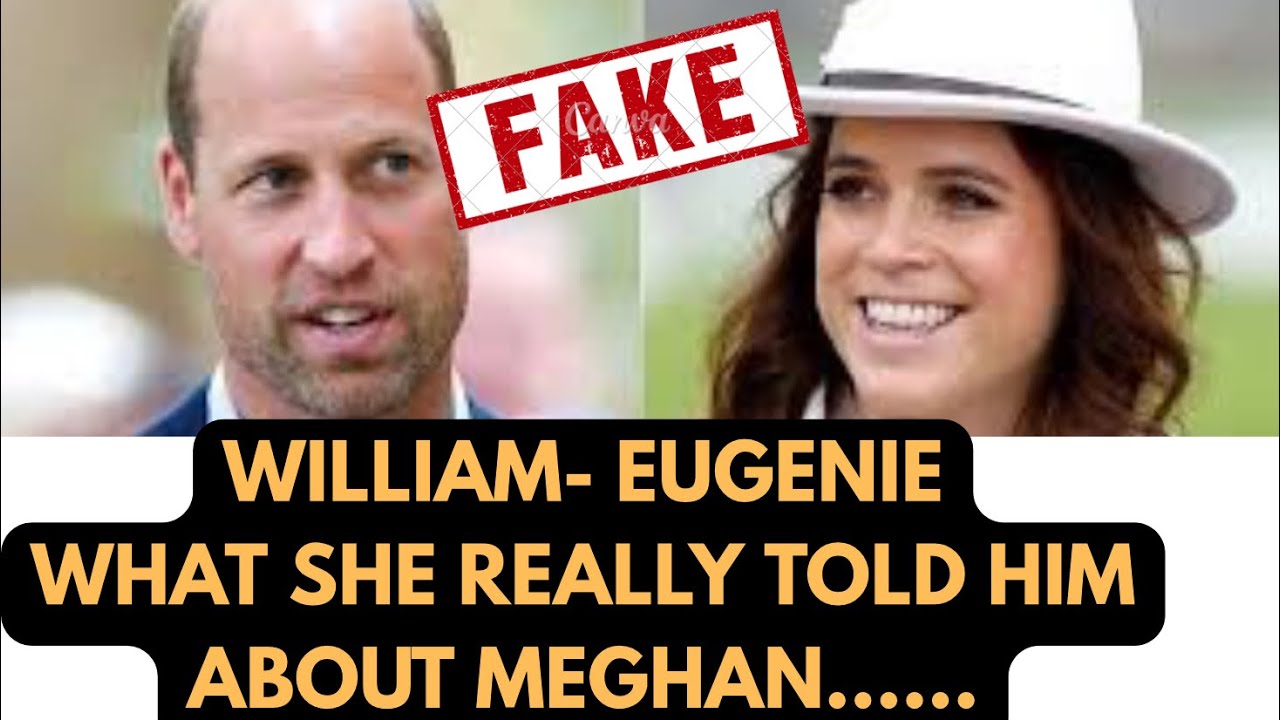 EUGENIE & WILLIAM - WHAT SHE REVEALED ABOUT MEGHAN #royal #meghan #meghanmarkle
