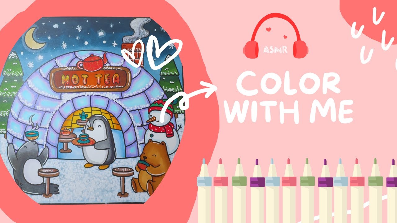 Coloring With Ohuhu Alcohol Markers- Winter Scene